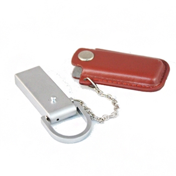 Leather USB with Key Ring