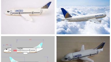 聯合航空訂造飛機UBS 記憶棒